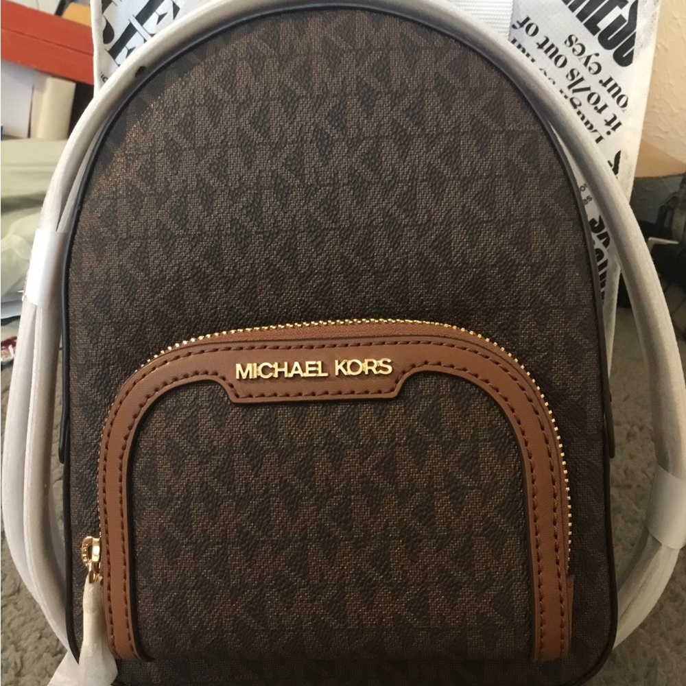 NWT Michael Kors XS Convertible Brown Backpack